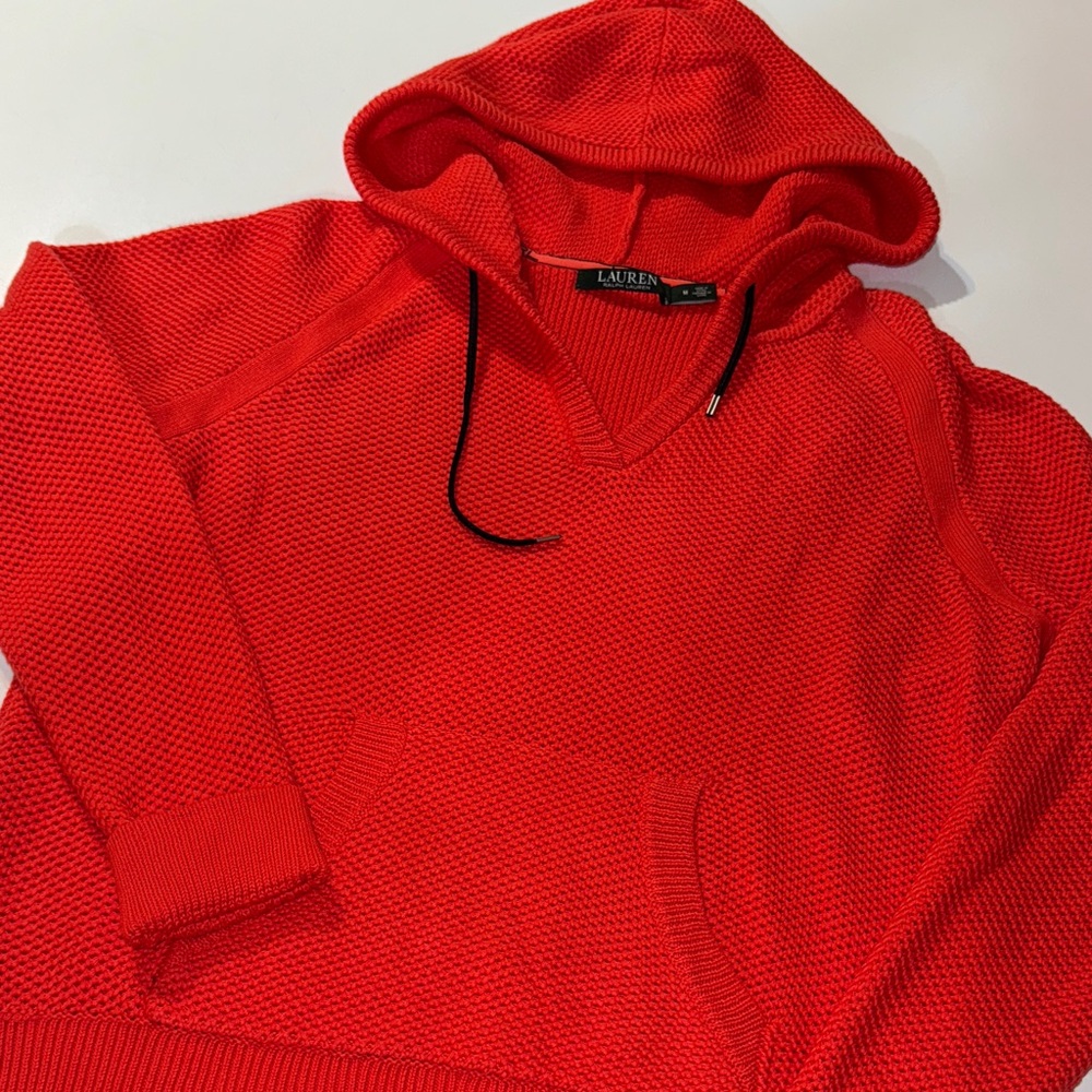 Ralph Lauren Red Knit‎ Hoodie